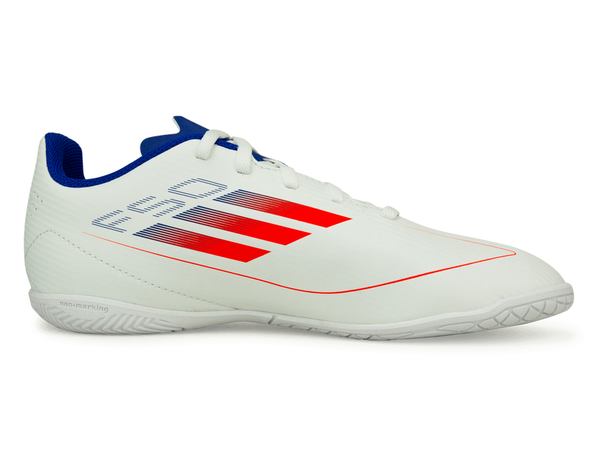 adidas Kids F50 Club IN White/Lucid Blue Side