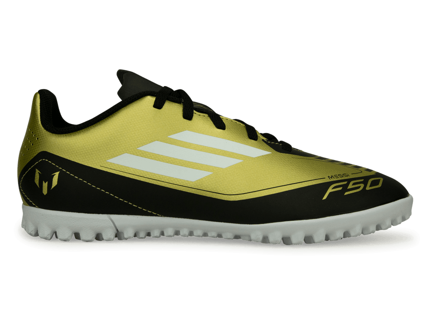 adidas Kids F50 Club Messi TF Gold/Black/White