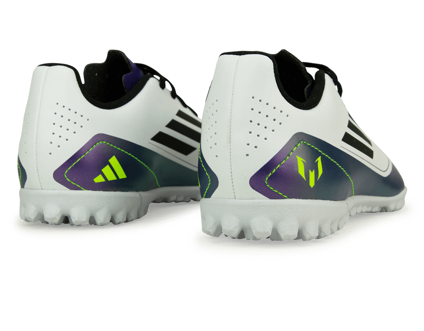 adidas Kids F50 Club Messi TF White/Black/Purple Rear