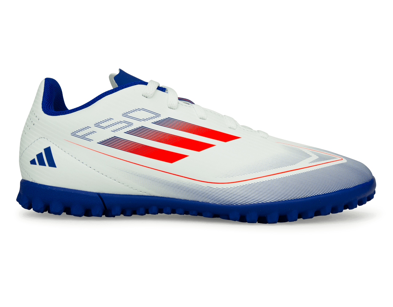 adidas Kids F50 Club TF White/Lucid Blue