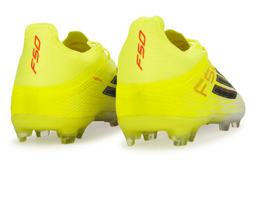adidas Kids F50 Elite FG Solar Yellow/Black/Red Rear
