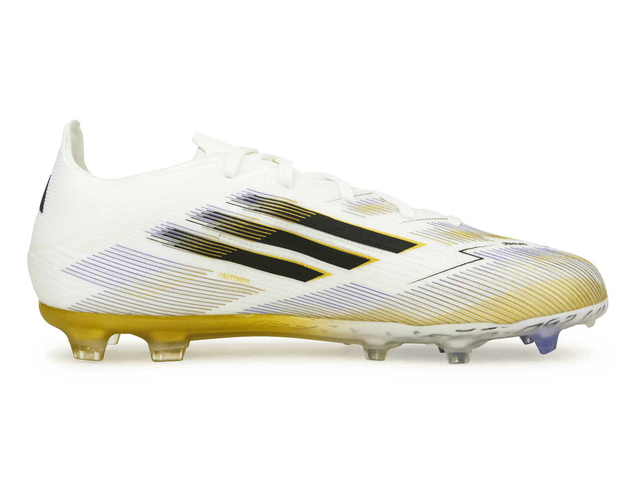 adidas Kids F50 Elite FG White/Black/Gold Side