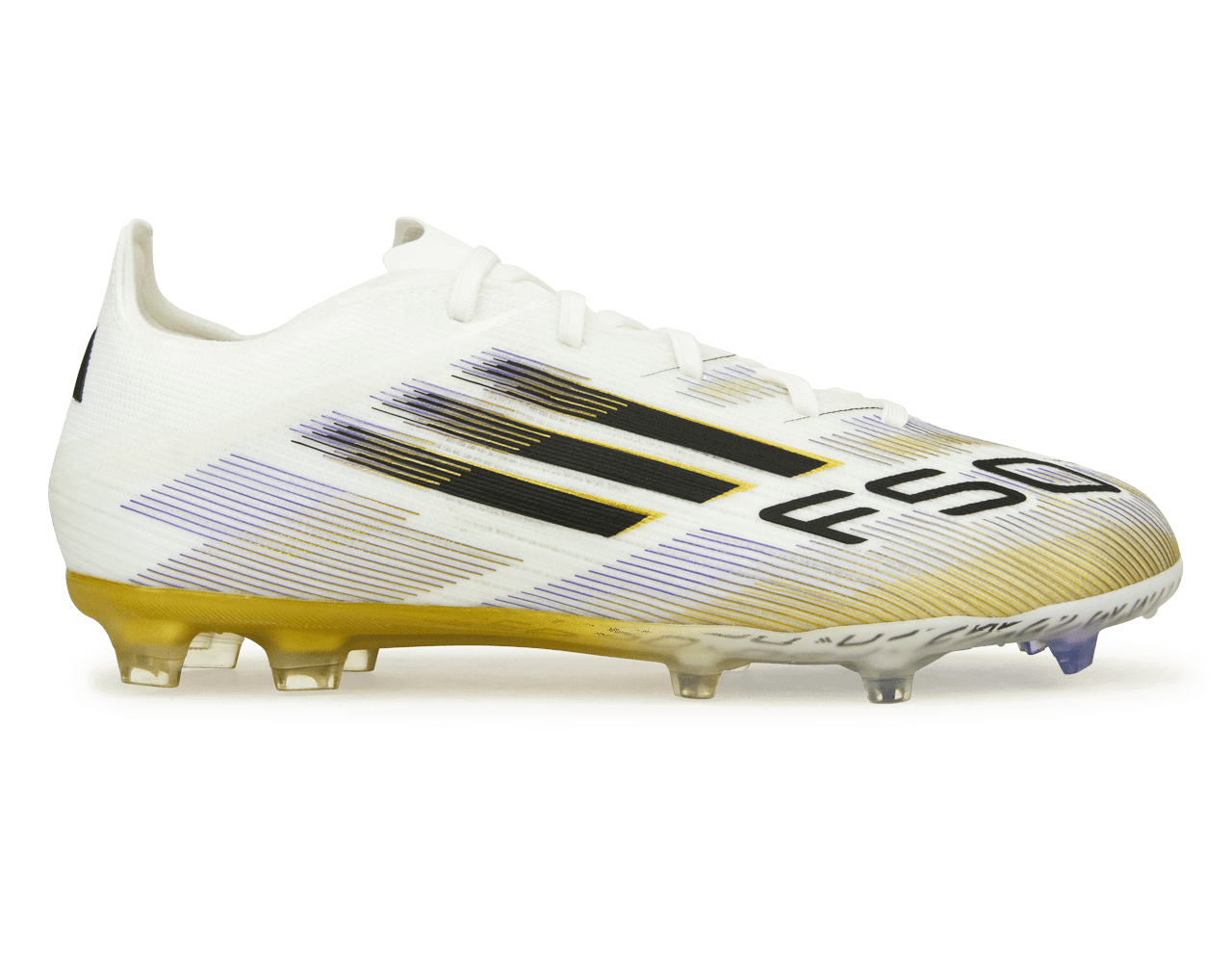 adidas Kids F50 Elite FG White/Black/Gold