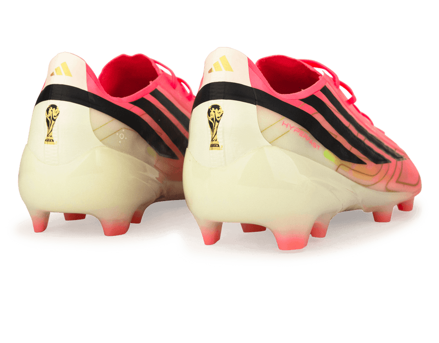 adidas Kids F50 Hyperfast Elite FG Soccer Cleats Solar Red/Black Heel