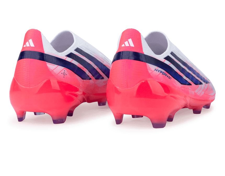 adidas Kids F50 Hyperfast Elite FG White/Solar Purple Rear