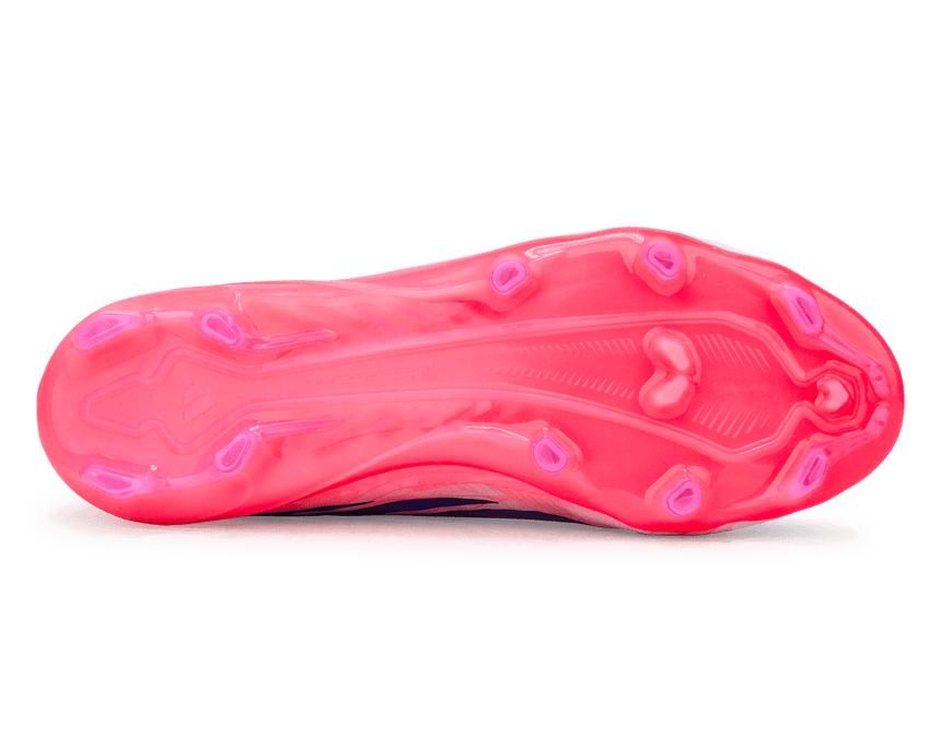 adidas Kids F50 Hyperfast Elite FG White/Solar Purple Sole