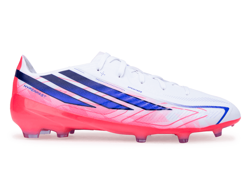 adidas Kids F50 Hyperfast Elite FG White/Solar Purple Side
