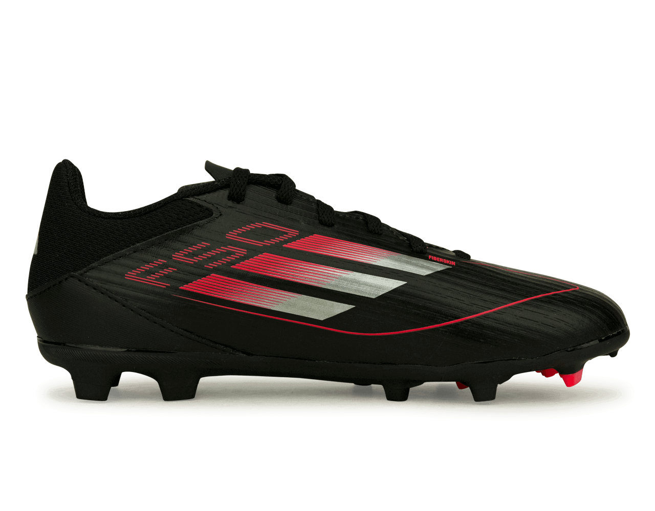 adidas Kids F50 League FG/MG Black/Metallic/Red Side
