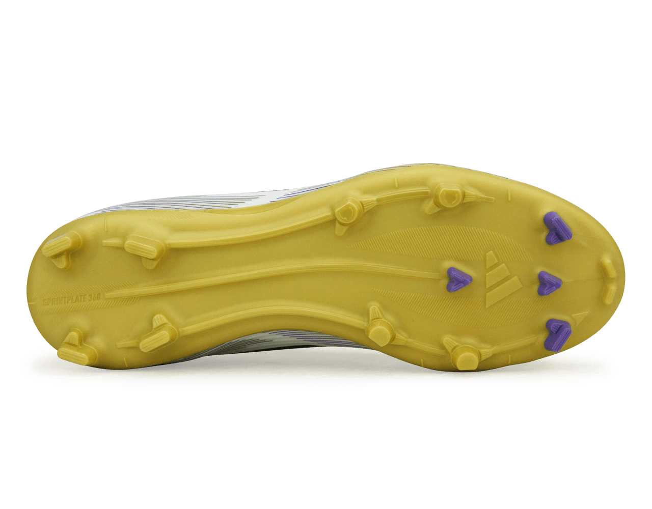 adidas Kids F50 League FG/MG White/Black/Gold Sole