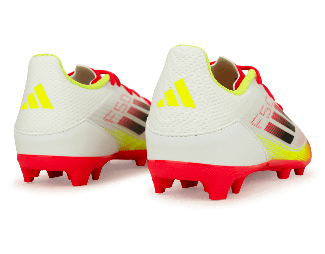 adidas Kids F50 League FG/MG White/Black/Yellow Rear