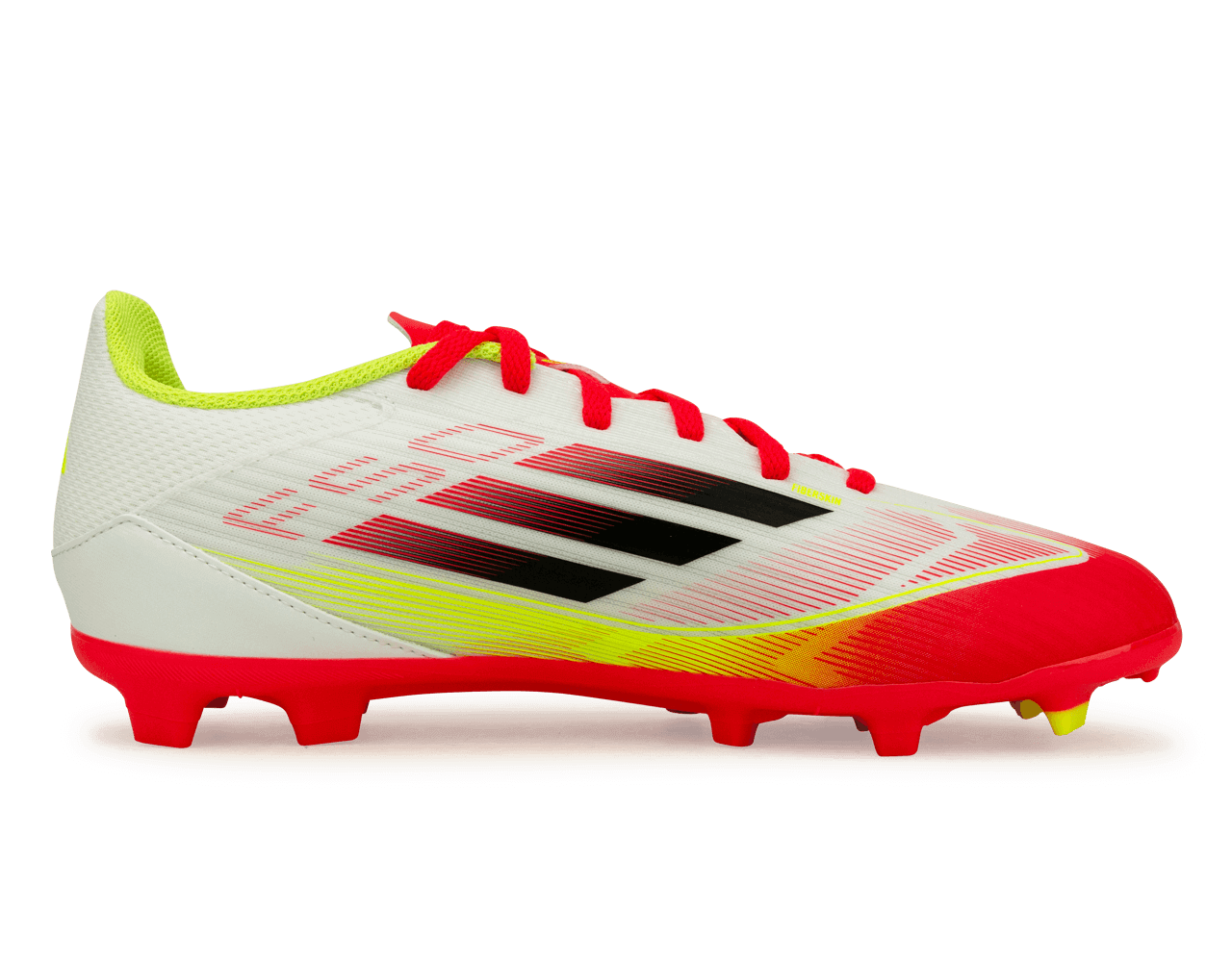 adidas Kids F50 League FG/MG White/Black/Yellow Side