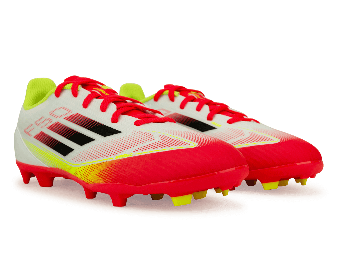 adidas Kids F50 League FG/MG White/Black/Yellow Together