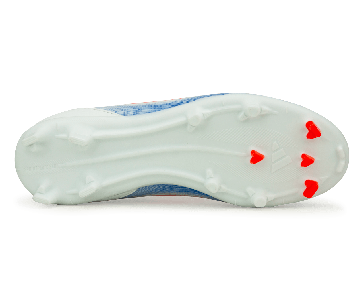 adidas Kids F50 League Laceless FG/MG White/Lucid Blue