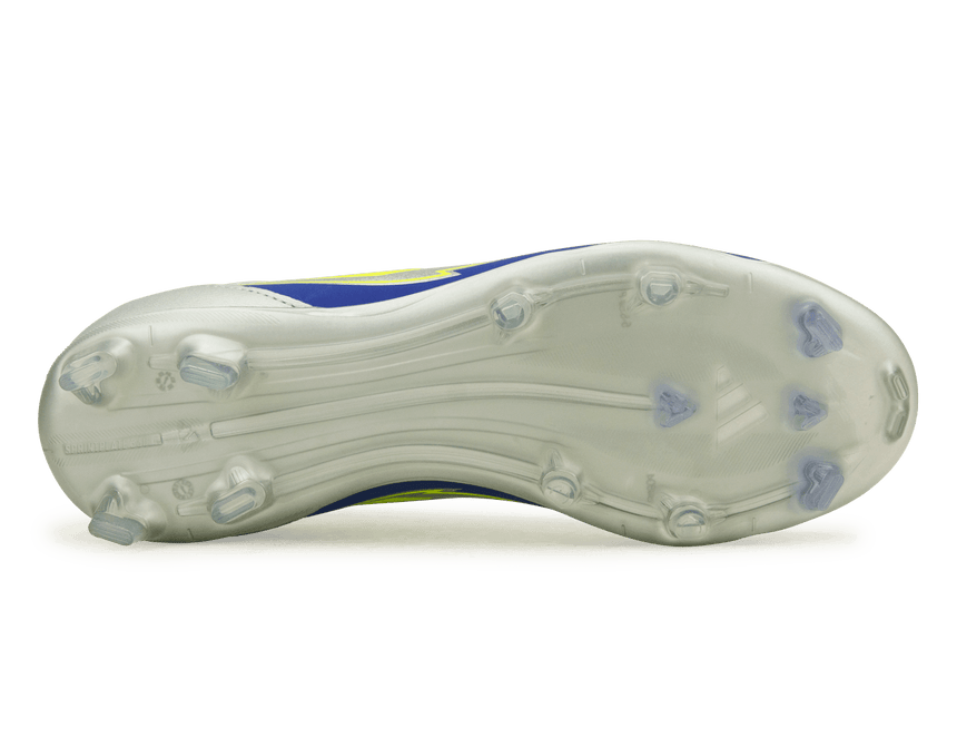 adidas Kids F50 League Messi FG/MG Silver/Volt/Blue Sole