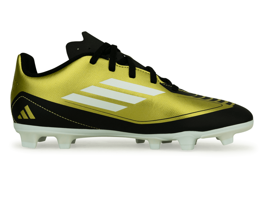 adidas Kids F50 Messi Club FxG Gold/White/Black Side