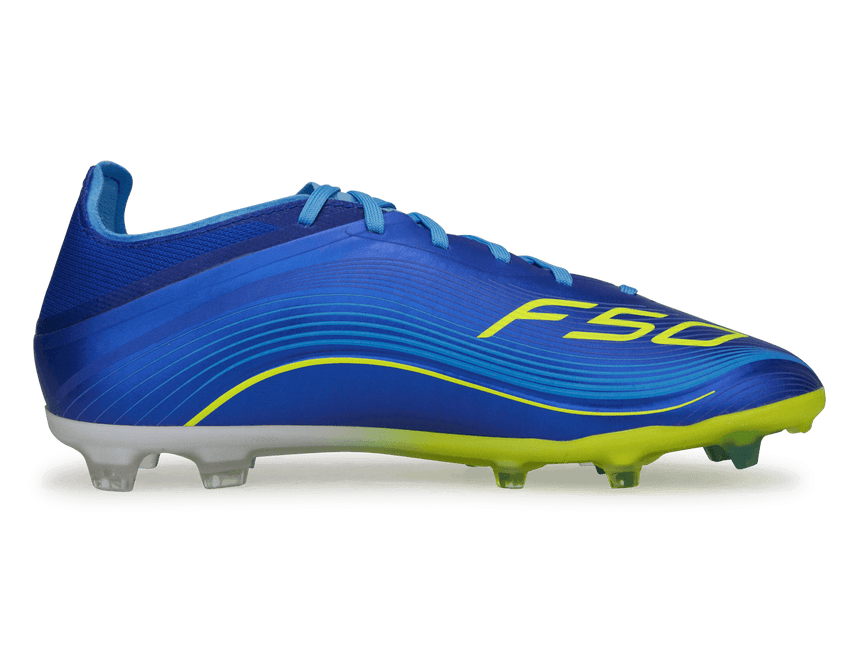adidas Kids F50 Messi Elite FG Sea Blue/Solar Yellow Side