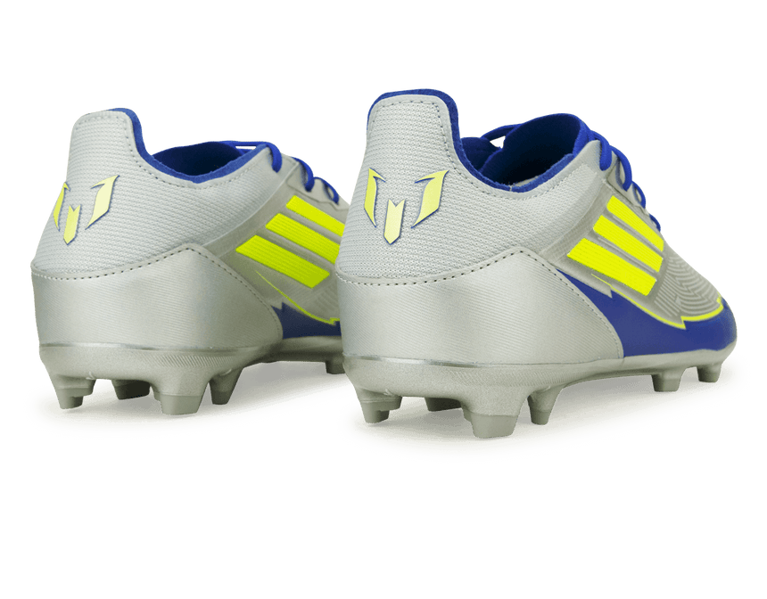 adidas Kids F50 Messi Elite FG Silver/Volt/Blue Rear