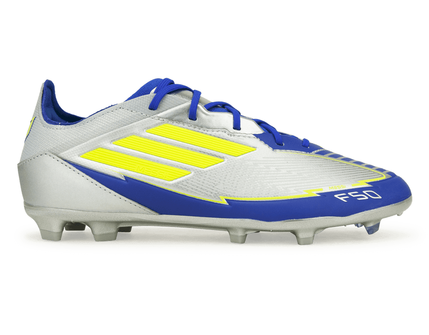 adidas Kids F50 Messi Elite FG Silver/Volt/Blue