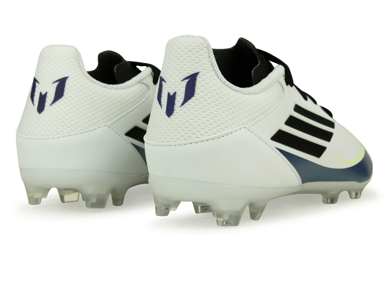 adidas Kids F50 Messi League FG/MG White/Black/Purple Rear