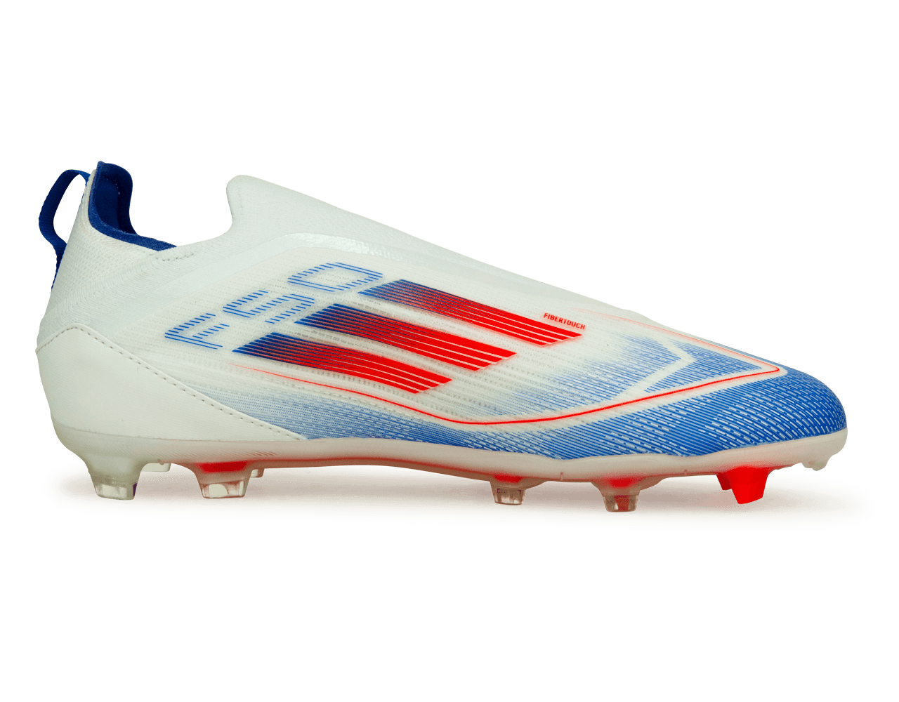 adidas Kids F50 Pro LL FG White/Lucid Blue Side