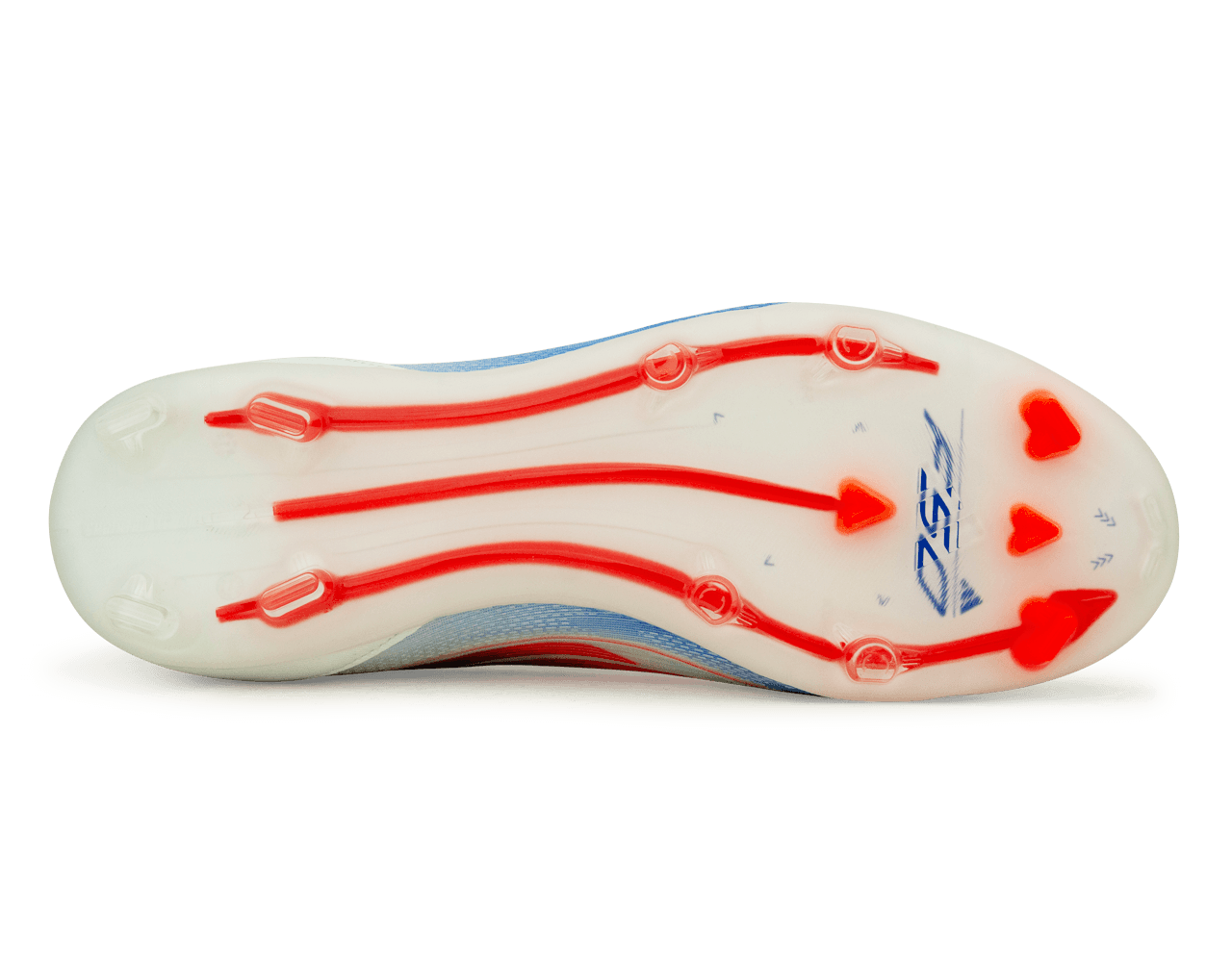 adidas Kids F50 Pro LL FG White/Lucid Blue Sole