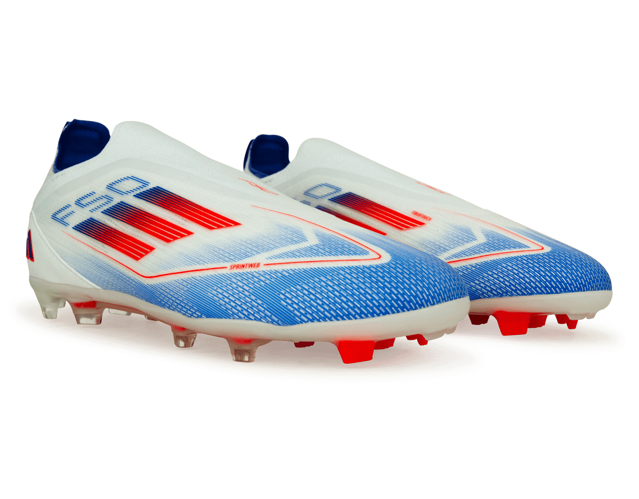 adidas Kids F50 Pro LL FG White/Lucid Blue Together