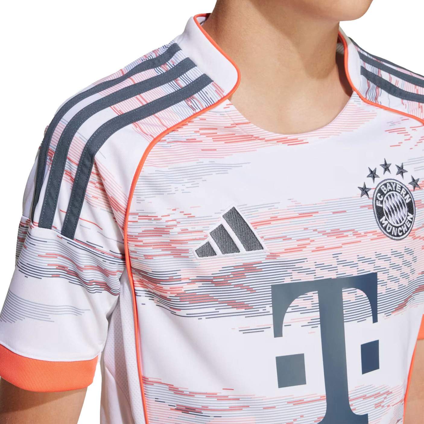 adidas Kids FC Bayern Munich 2025/26 Away Jersey White Crest