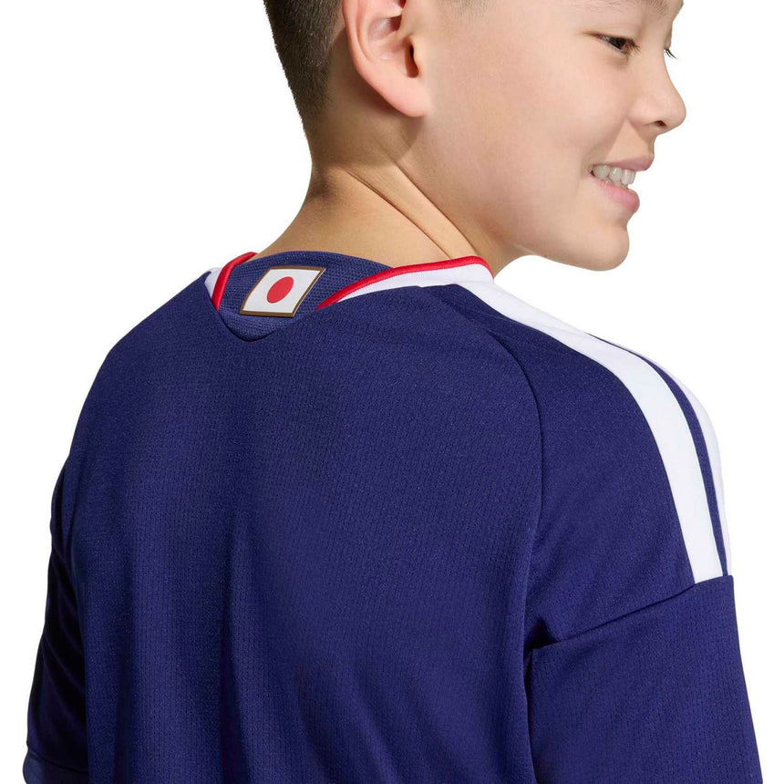 adidas Kids Japan World Cup 2026 Home Jersey Blue Neck