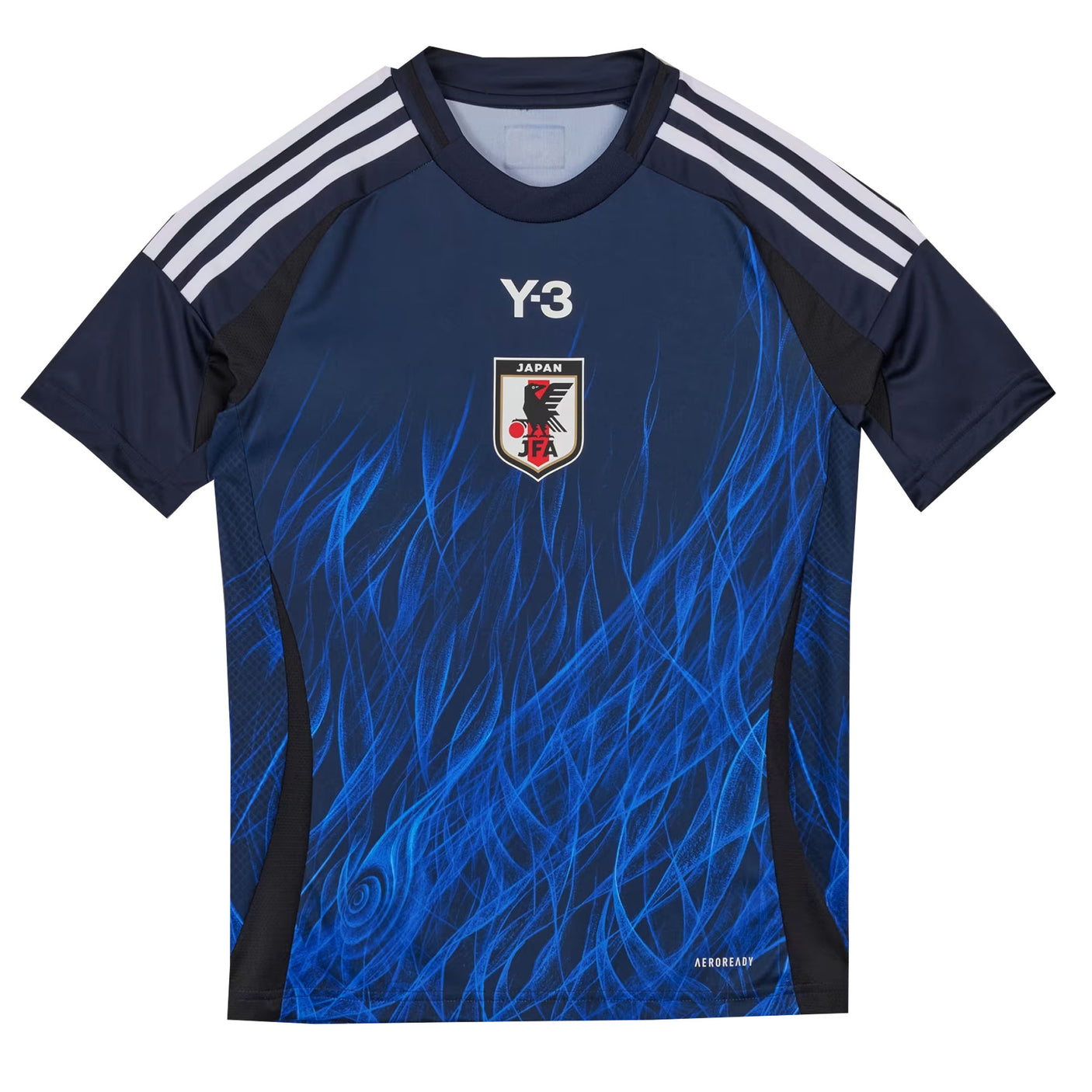 adidas Kids Japan X Y-3 2024/25 Home Jersey Blue/Black/White Front
