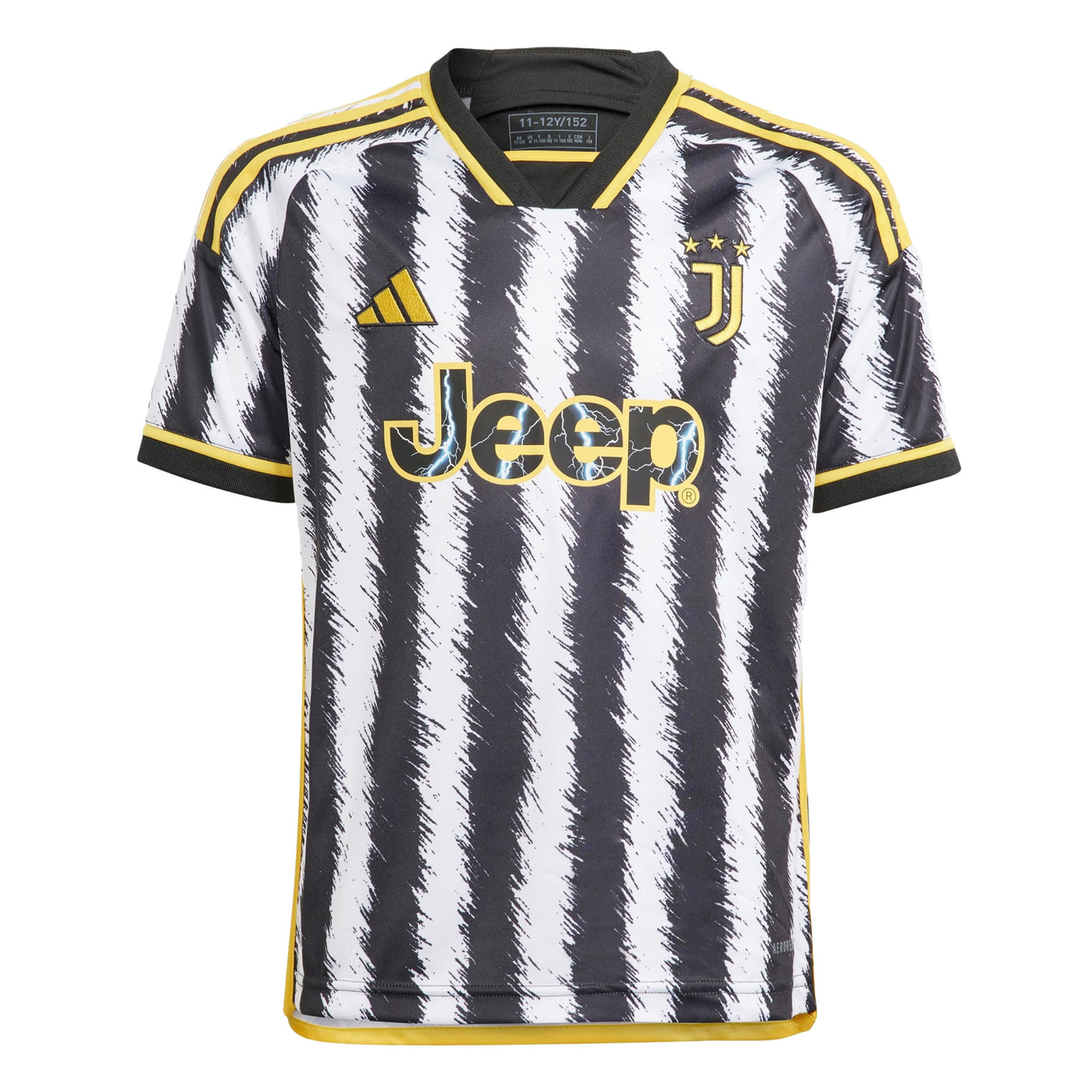 adidas Kids Juventus 2023/24 Home Jersey White/Yellow Front