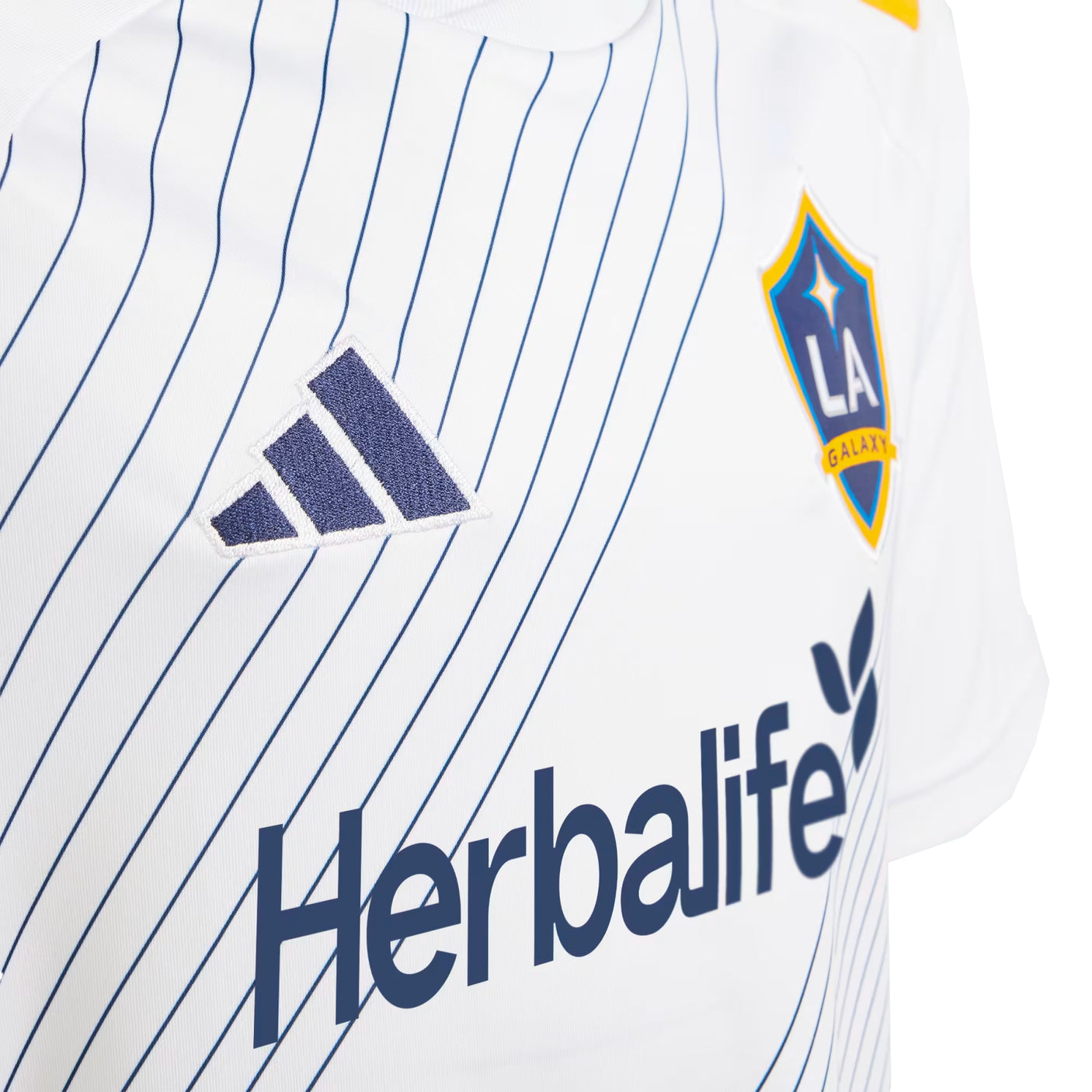 adidas Kids LA Galaxy 2024/25 Home Jersey White/Blue Crest