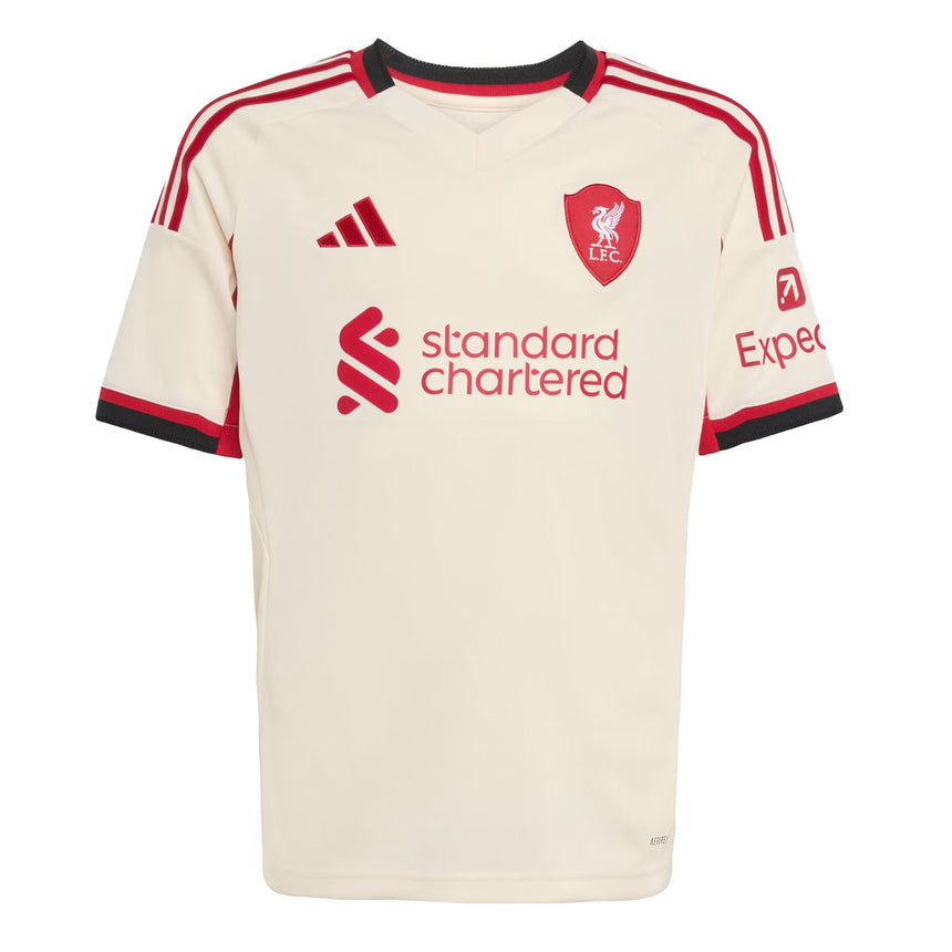 adidas Kids Liverpool FC 2025/26 Away Jersey Wonder White Front