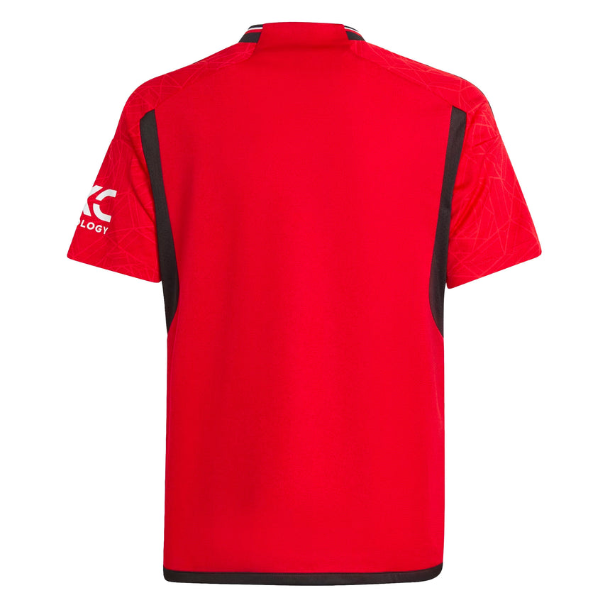 adidas Kids Manchester United 2023/24 Home Jersey College Red/Black Back