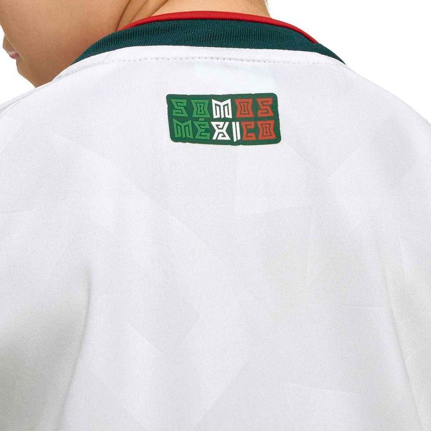 adidas Kid's Mexico World Cup 2026 Away Mini Kit White Neck
