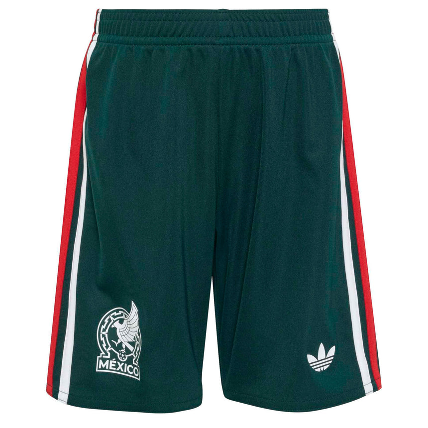 adidas Kid's Mexico World Cup 2026 Away Mini Kit White Shorts
