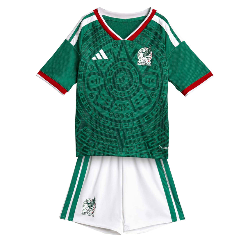 adidas Kids Mexico World Cup 2026 Home Minikit Green Both
