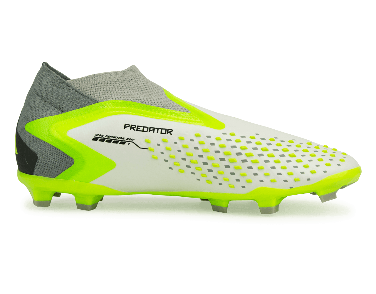 adidas Kids Predator Acccuracy+ FG White/Lucid Lemon Side