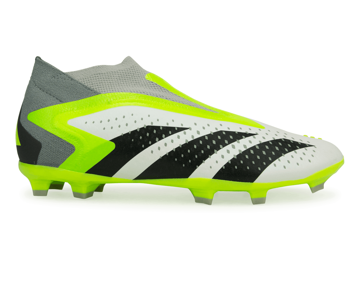 adidas Kids Predator Acccuracy+ FG White/Lucid Lemon – Azteca