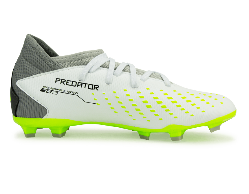 adidas Kids Predator Accuracy.3 FG White/Lucid Lemon Side