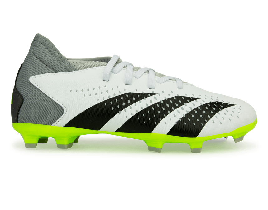 adidas Kids Predator Accuracy.3 FG White/Lucid Lemon