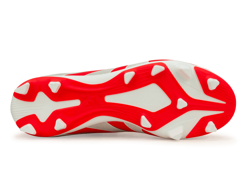 adidas Kids Predator Club Sock FG/MG Red/White Sole