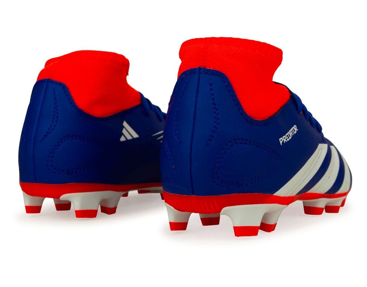 adidas Kids Predator Club Sock FXG Blue/Red Rear