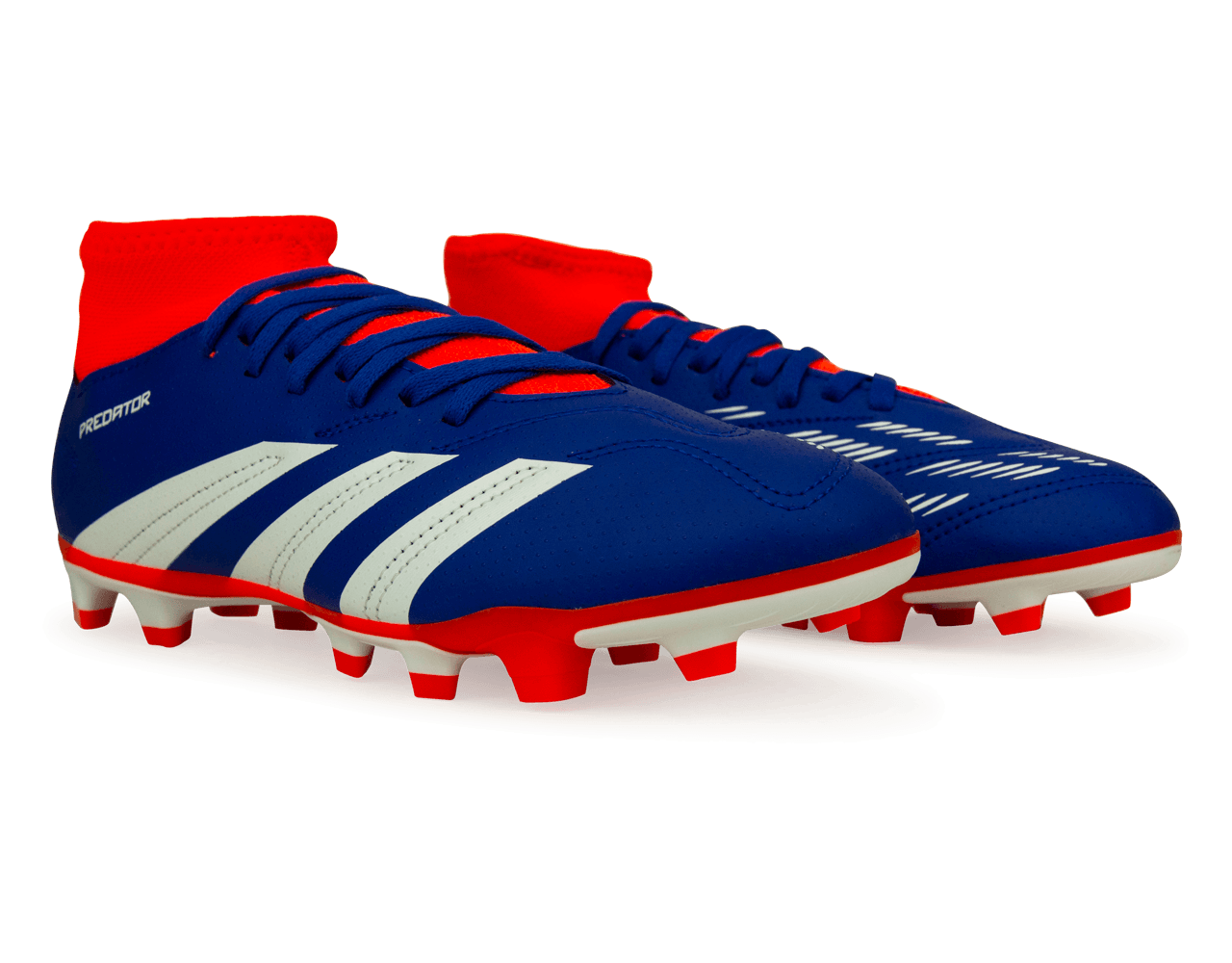adidas Kids Predator Club Sock FXG Blue/Red Together