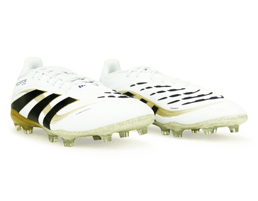 adidas Kids Predator Elite FG White/Black/Gold Together