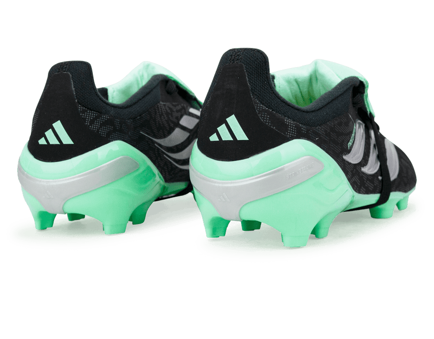 adidas Kids Predator Elite Fold-Over Tongue FG Black/Mint Heel
