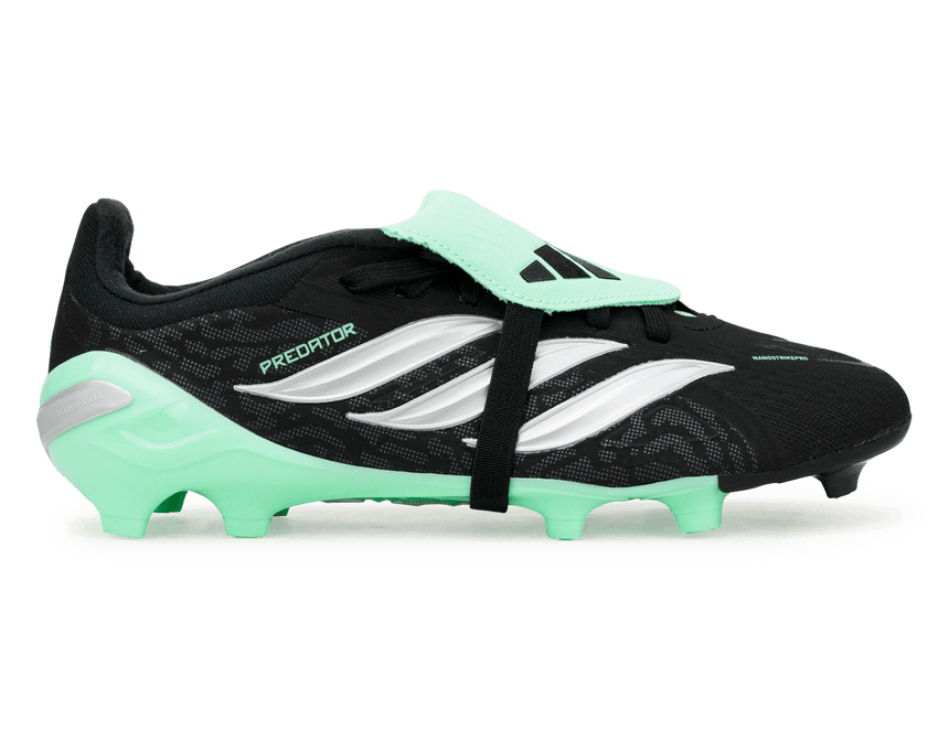 adidas Kids Predator Elite Fold-Over Tongue FG Black/Mint