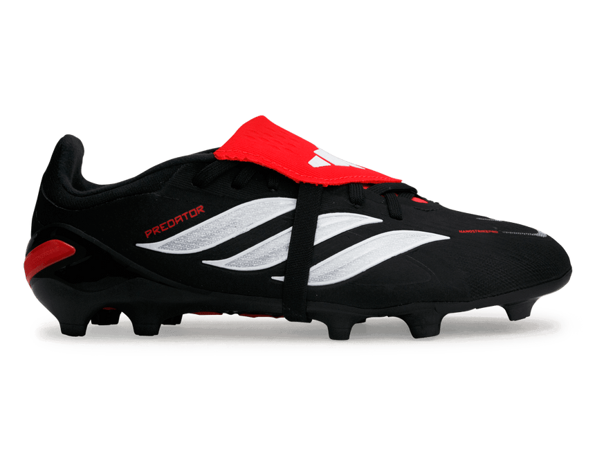 adidas Kids Predator Elite Foldover Tongue FG Black/White/Red