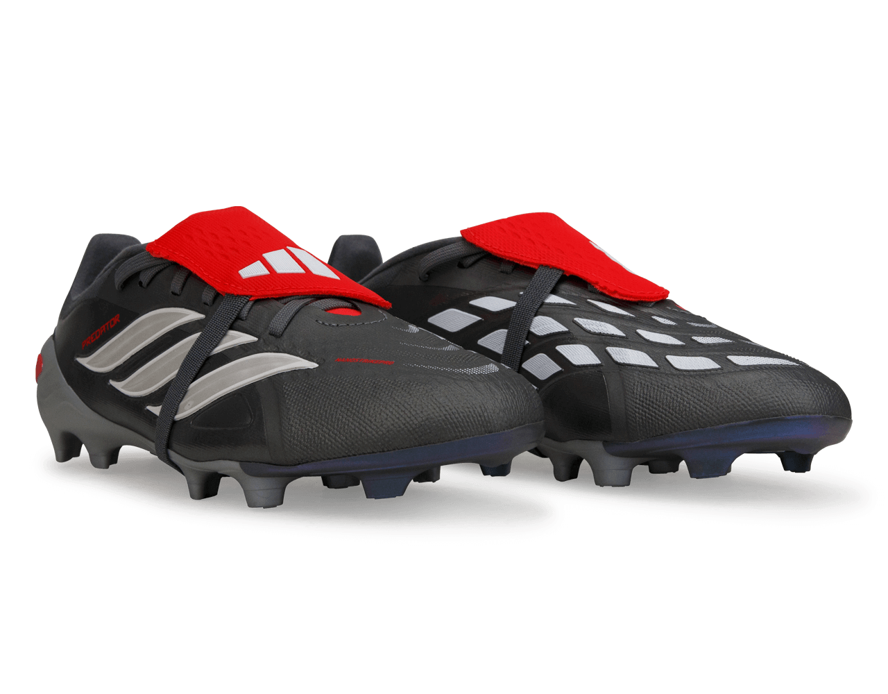 adidas Kids Predator Elite Foldover Tongue FG Iron Metallic/Red Together