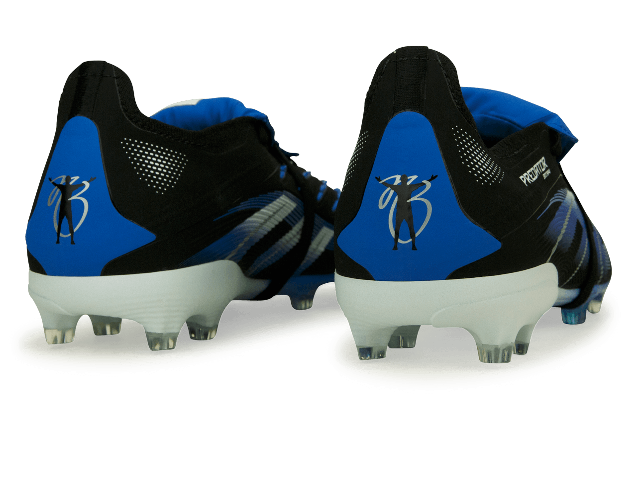 adidas Kids Jude Bellingham Predator Elite Foldover Tongue FG Black/Blue Rear