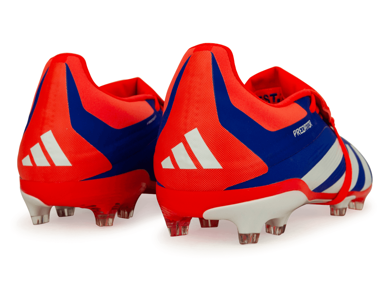adidas Kids Predator Elite Foldover Tongue FG Lucid Blue/White/Solar Red Rear